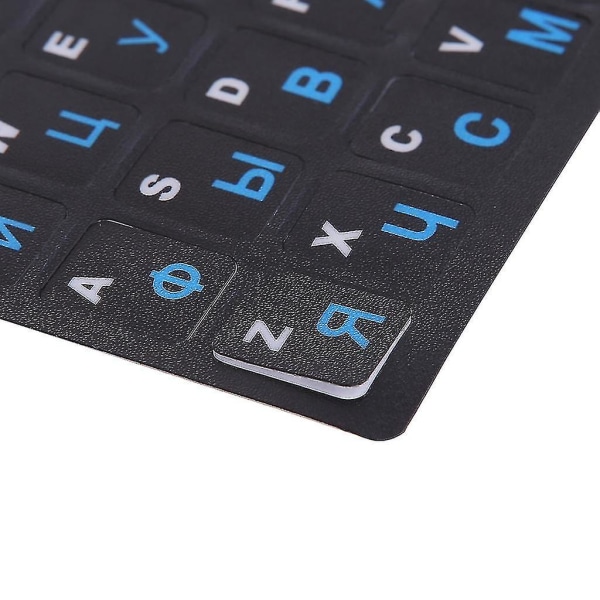 Farverige frostet pvc russisk tastaturbeskyttelsesmærkater til stationær notesbog