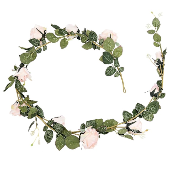 180cm Kunstig Blomsterranke Bryllup Dekorativ Ægte Touch Silke Blomster Med Hængende Girlande Dekor
