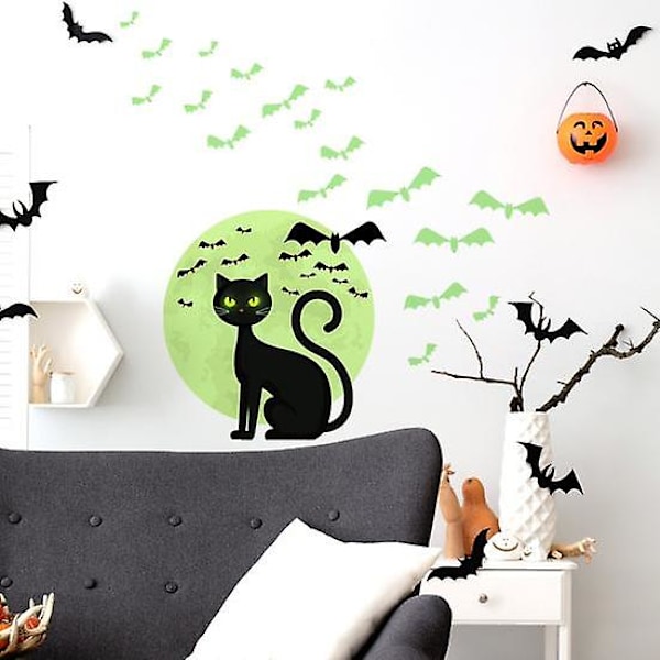 Seinätarra Itseliimautuva Irrotettava Häivymätön Vedenkestävä Hieno Painatus Kuori Ja Juhla Halloween-tarvikkeet