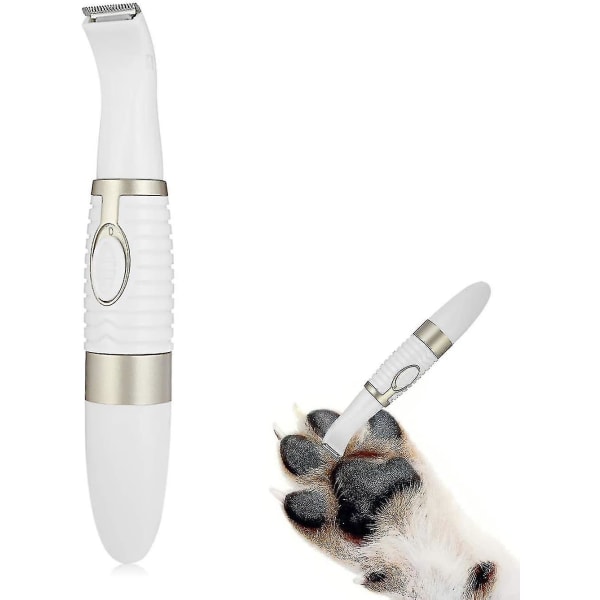 Elektrisk trimmer med låg ljudnivå, hundtrimmersax, används för att trimma håret runt tassarna, ögon, öron, ansikte, skinkor