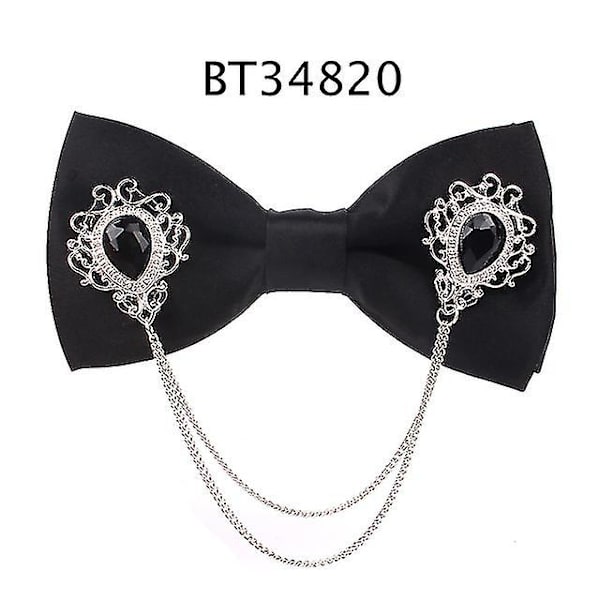 Mænd Sort Butterfly Metal Dekoration Butterfly Til Mænd Kvinder Uniform Krave Butterf Butterfly Voksen Dragt Butterfly Krawatter Cravats Mandlige Butterfly bt34820