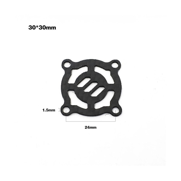 Hiilikuituinen jäähdytystuulettimen kansi 30x30mm Rc-moottorille Esc-sähköinen säätötuulettimen suojakansi,d