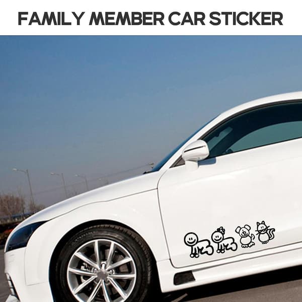 10 stk. Bilsticker med Kæledyrsbilstickers Stickers til Ow ()