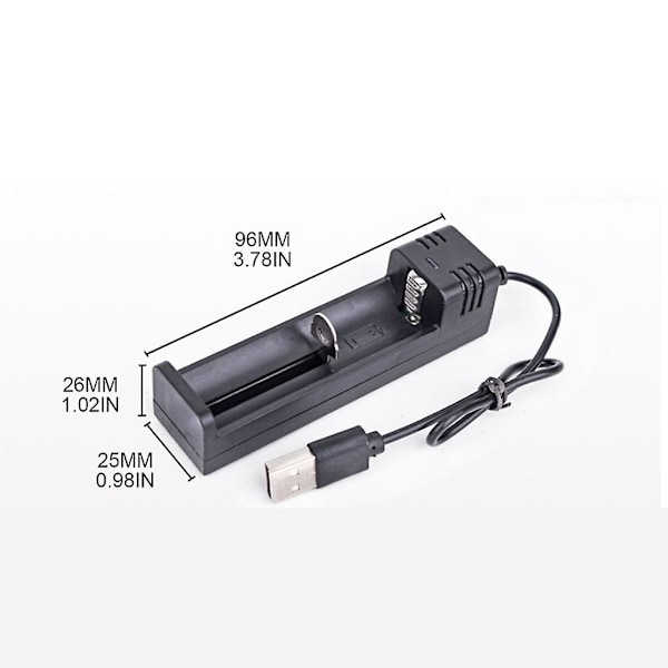 Usb Batterioplader Intelligent Led-indikator Til 26650 18650 14500 26650 3.7v