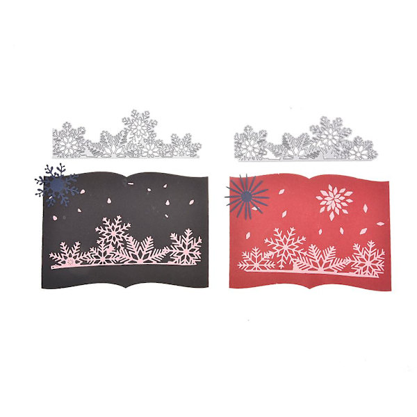 Snöflinga Set Metallskärning Stämplar Stencil Diy Scrapbooking Album Stämpelpapper Kort