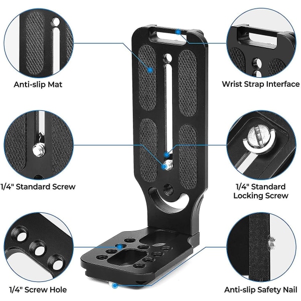 Newway Dslr-kamera L-brakett Stativ Quick Release Plate Kompatibel Canon Nikon Sony Dji Osmo Ronin Zhiyun Stabilisator