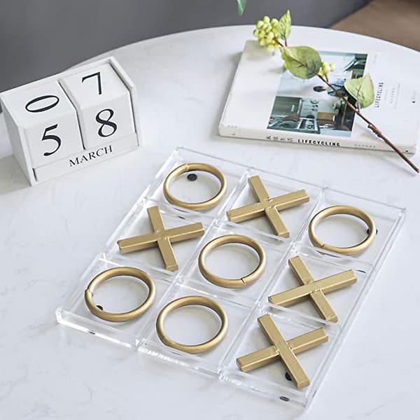 X O Brætspil Silikoneforme Bordspil Epoxy Støbeform Tic Tac Toe Resin