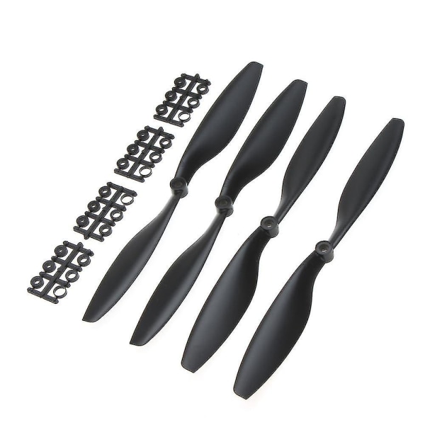 2 Par Nylon 10x4.5\" 1045 1045r Cw Ccw Propeller Svart For Dji F450 500 F550 Fpv Multi-copter Quadcopter Apc