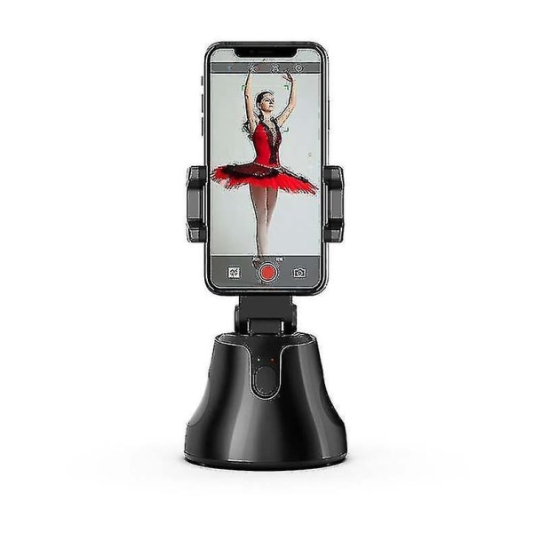 Vit Bärbar allt-i-ett Auto Smart Shooting Selfie Stick, 360 Smart Uppföljning