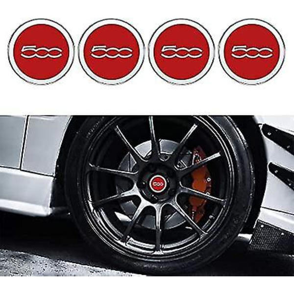 4 stk. 60mm Bilhjul Center Caps Passer Til Fiat 500 500c