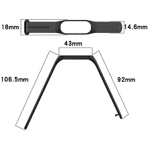 Armbånd til Xiaomi Mi Band 7 Sport Strap ur Blødt silikone armbånd til xiaomi lime green