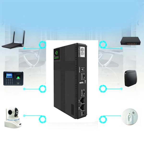 Hem Batteribackup 8800mah för 5v 9v 12v LED-ljus Wifi-router Telefon Webbkamera