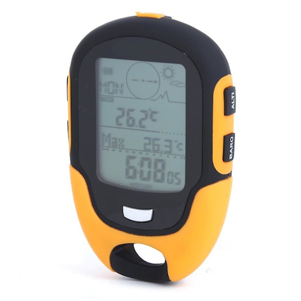 Multifunktionell bilhöjdmätare barometer termometer hygrometer kompass