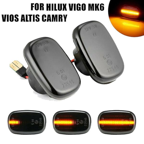 2 stk. Led Dynamisk Side Markør Blinklys Indikatorlampe Til Corolla Prius Yaris Harrier