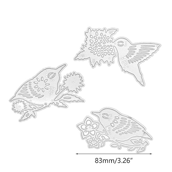 Linnut Metallileikkurit Scrapbooking Stencil Die Cuts Kortin Embossointi Diy Valokuva