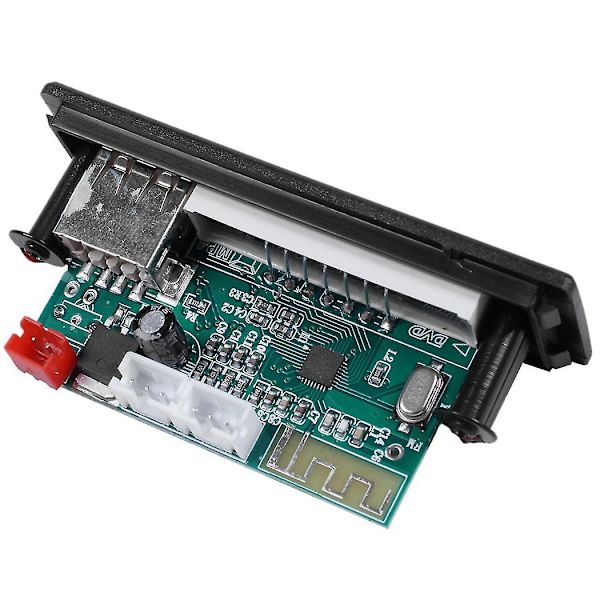 Bluetooth 5.0 Mp3 Wma Wav Dekoderkort 5v 12v Trådløs Lydmodul Farveskærm Usb Tf Fm Radio Fo
