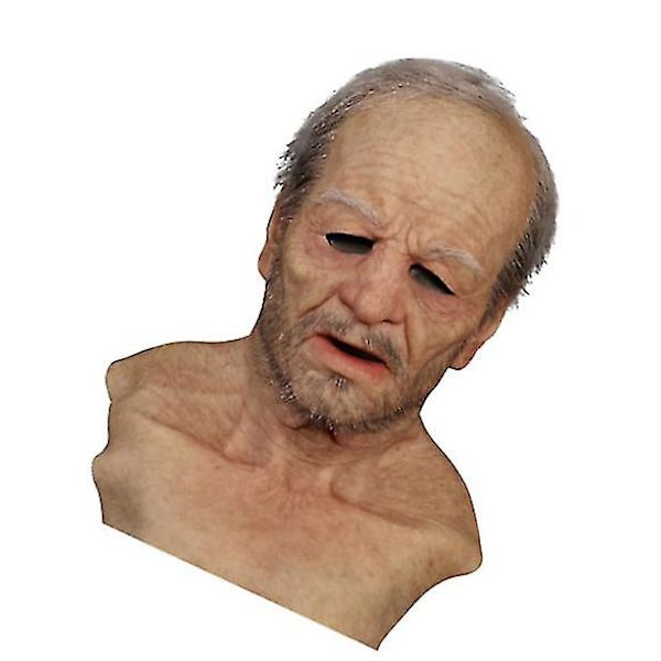 Ferie Halloween Sjov Maske Super Blød Bedstefar Voksen Maske Hovedbeklædning Cosplay Party Props
