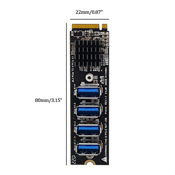 Til M.2 Til M Til Key Ssd Til Pcie X1 Konverter Udvidelseskort Ssd Harddisk-kort