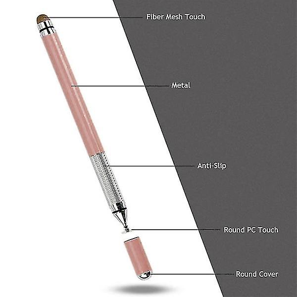 2 i 1 kapacitiv Stylus Pen med høj følsomhed Pink