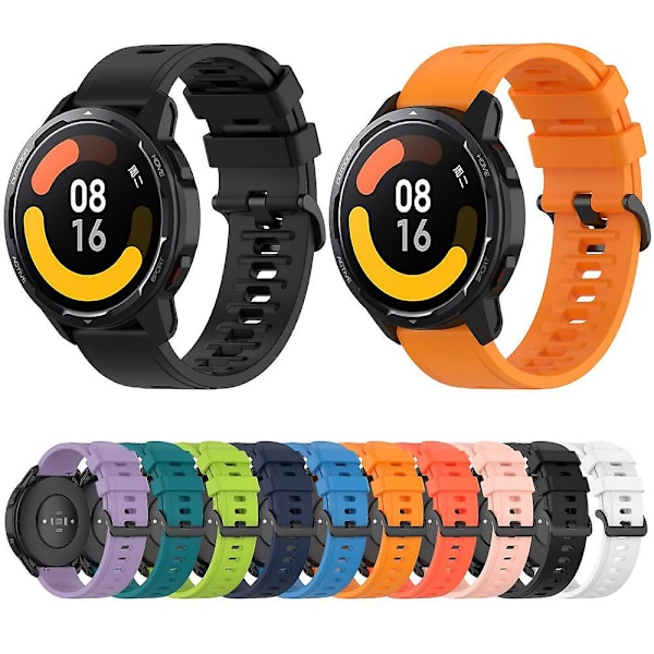 1 st 22mm Silikonarmband för Xiaomi Watch S1 Active/Watch Color Smartwatch Ersättningsarmband