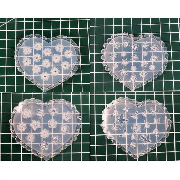Bågar Blomspik Dekorativ Form i Silikon för DIY Nageldesign