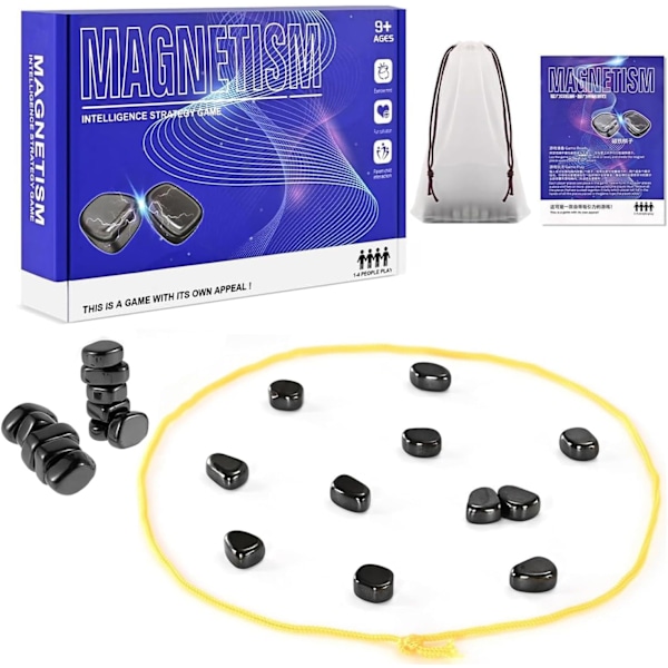 Magnetisk skakspil, magnet spil med snor, multiplayer magnetisk skakspil, sjovt bordspil med magnetisk skak