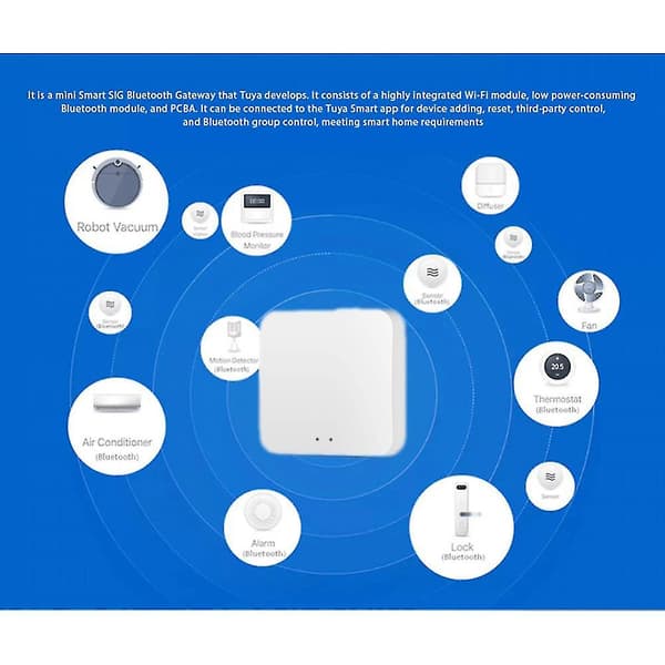 Tuya/smart Life App Fjärrkontroll Bluetooth Mesh Gateway Bluetooth-kompatibel Gateway