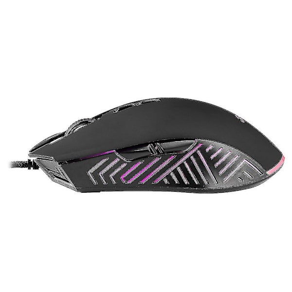 Gaming mus med kabel, ergonomisk gaming mus med RGB LED-lys