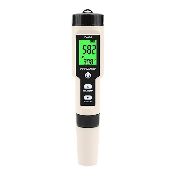 Ny Yy-400 Hydrogen Ion Koncentration Vandkvalitet Test Pen Ph/orp/h2 Og Tem 4 I 1 Digital Drik