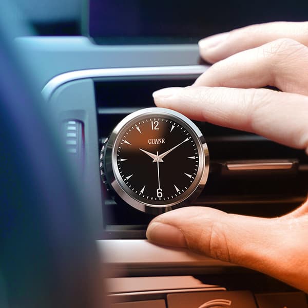 Aromaterapi Diffuser Legering Ur Air Outlet Klip Bil Dashboard Luftarfrisker