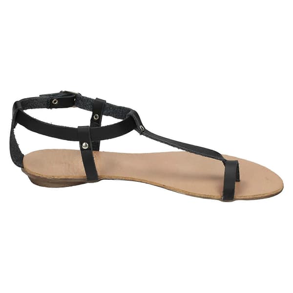 Spot On Flat Toeloop Sandaali nilkkaremmi black uk 3