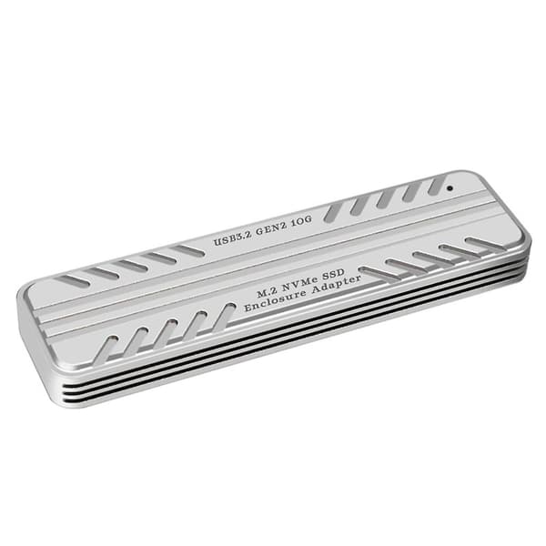 M2 Nvme Ssd-hölje Box Usb3.2 Typ-c 10gbps Hårddiskfodral - Med kylfläns