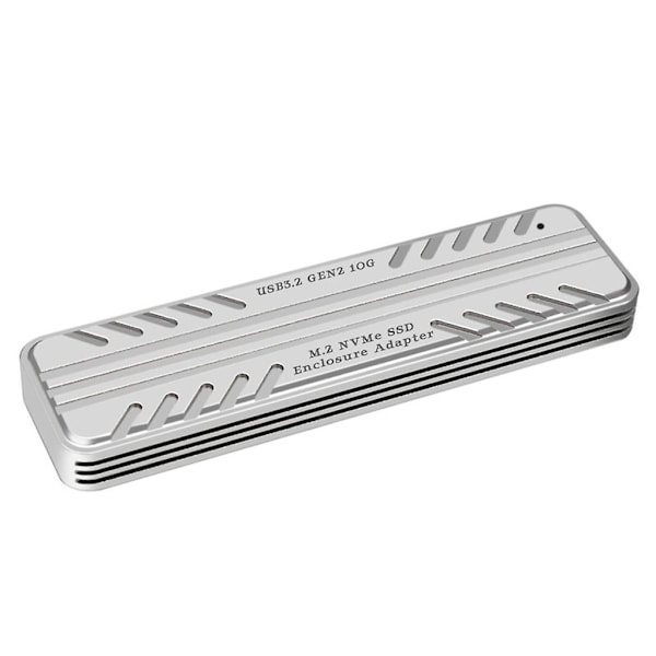 M2 Nvme Ssd-kabinett Boks Usb3.2 Type-c 10gbps Harddisk-etui - Med Kjøleribbe