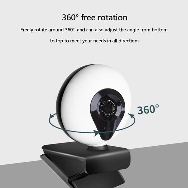 1080p Autofokus Högdefinitions Skönhetskamera Led Ljus Pc Skönhets Live Cam