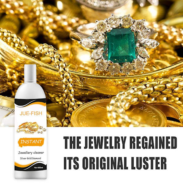 Smyckesrengöring Diamant Anti-tarnish Silver Guld Gem Polering Lösning Spray
