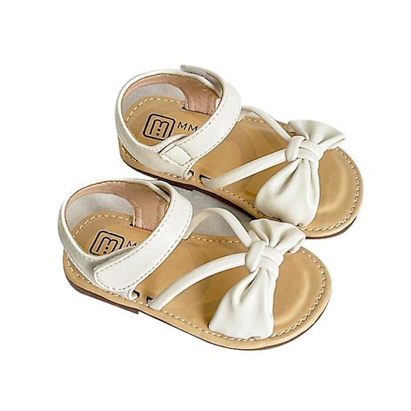 Jentesommersandaler med førsteklasses gummisåle beige 17.2cm