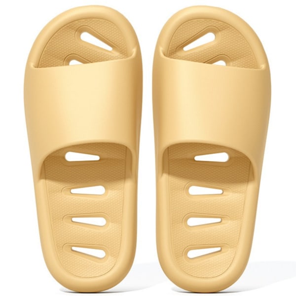 Suhkusandaalit, liukumattomat nopeasti kuivuvat kylpyhuonetossut, hotellit, kuntosalit, jalkakylvyt, paksut pohjalliset asiakkaat, naisten tossut light yellow 245(suitable for 37-38 sizes)