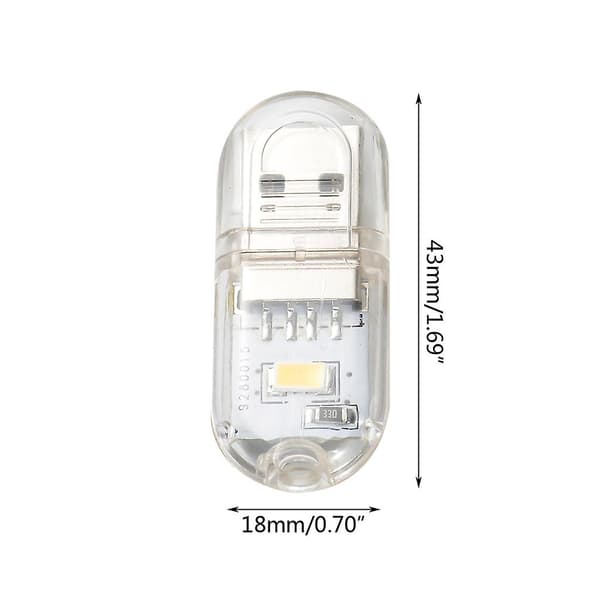 Usb-leselampe for øyepleie for PC-er, bærbare datamaskiner, mobil strøm, campinglampe