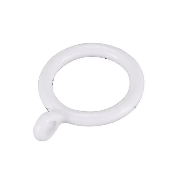 100 hvite 25 mm indre plastgardinringer