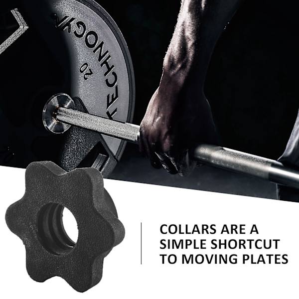2 par Dumbbell Hex Møtrik, Dumbbell Stang Møtrik, Kraver Til Barbells Træning Sport