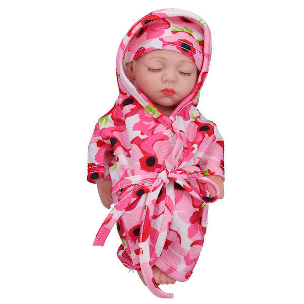 Simuleringsvinyl Reborn Doll - 25 cm Livsliknande Rollspel Leksak för Barn - Present Q1013