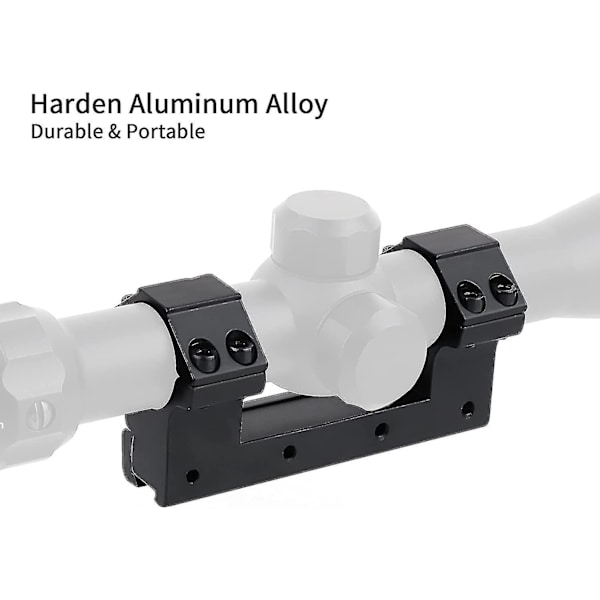 Aluminium Taktisk Højprofil 25,4 mm Kikkertmontering 11 mm