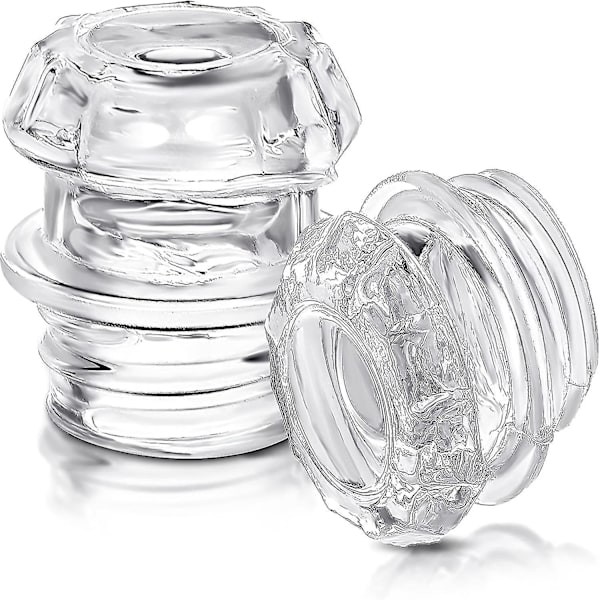 2 st kaffebryggare glas topp ersättning, glas kaffefilter knopp topp, glas kaffebryggare, transparent kaffebryggare topp