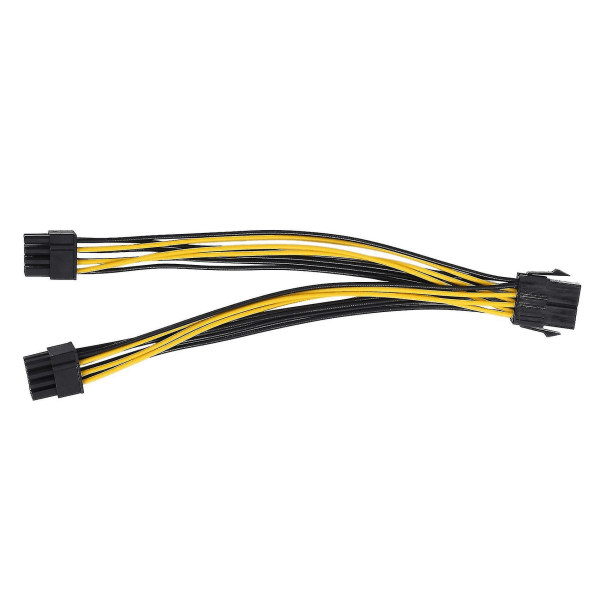 Pcie 8-polet til 2 x 8-polet (6+2) Pci Express-adapter-strømkabel Pcie Y - Splitter-forlængerkabel 8 I