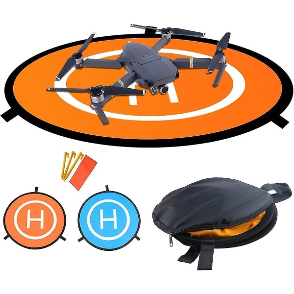 Drone Landing Pad, Universal Vattentät Beautable hopfällbara Landing Pads För Rc Drones Helikopter, Pvb Drones, Dji Mavic Pro Phantom 2/3/4 Pro, Antel R