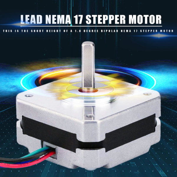 2 st 17hs08-1004s 4-led Nema 17 stegmotor 20mm 1a 13ncm(18.4oz.in) 42 Motor Nema17 Stepper för