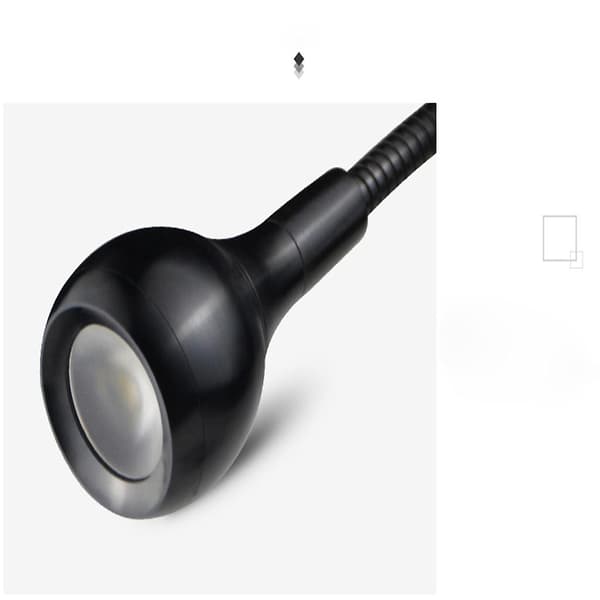 Fleksibel LED Bordlampe USB Skrivebords Holder Klips Seng Studie Lesing Bok Fôring Pære