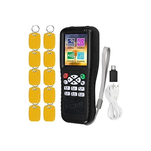 Rfid Reader Writer Duplicator, Nfc Reader, Multi Frequencies Rfid Smart Card Programmer, Encrypted