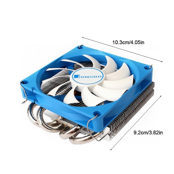 4 Heat Pipes CPU-køler Rgb 103mm Pwm 4 Pin Pc Radiator Stille Til Intel/ Adms