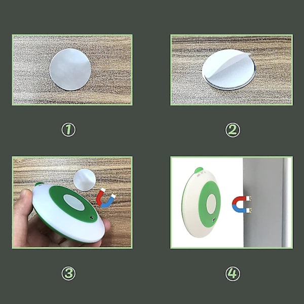 Oppladbar nattlampe for barn med bevegelsessensor, nomadisk lampe, vegglampe for toalett, trådløs lommelykt, gave til gutter fra 1 år gammel, Adu